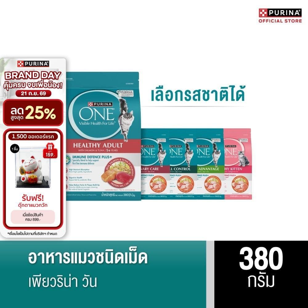 PURINA ONE อาหารเม็ดแมว 380 ก.