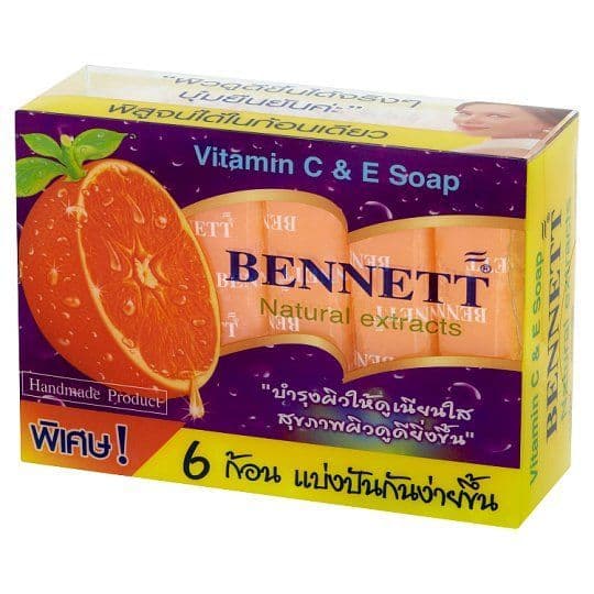 เบนเนทสบู่สูตรวิตามินซี+อี25กX6ก้อน BENNETT BAR SOAP