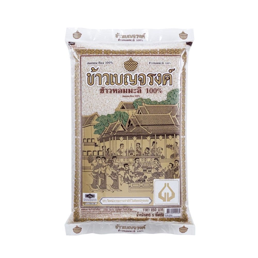 เบญจรงค์ ข้าวหอมมะลิ 100% 5 กก. BENJARONG JASMINE