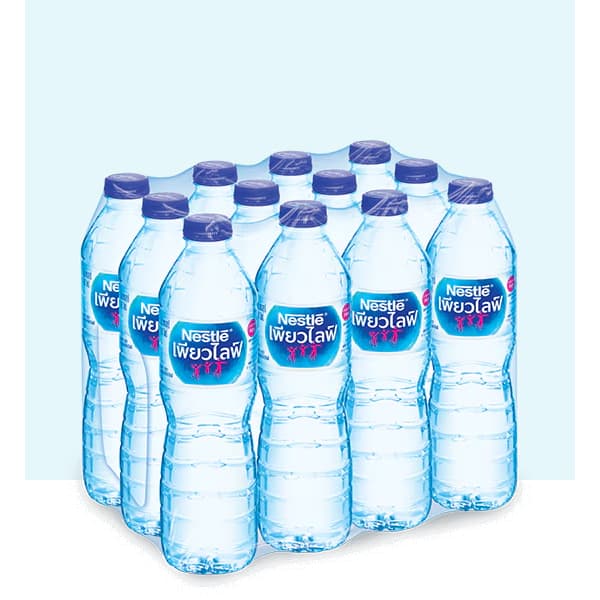 เพียวไลฟ์ น้ำดื่ม 600 มล. แพ็ค 12