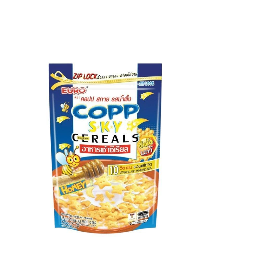 อาหารเช้าซีเรียลคอปปสกายรสน้ำผึ้ง70กรัม BREAKFAST CEREALS COPP