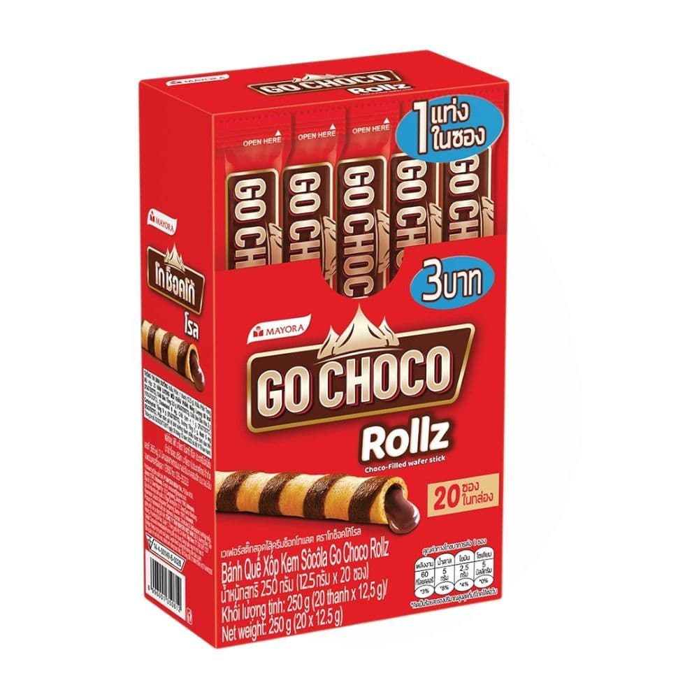 โก ช็อคโก้ โรล 12.5 กรัม X20 GO CHOCO